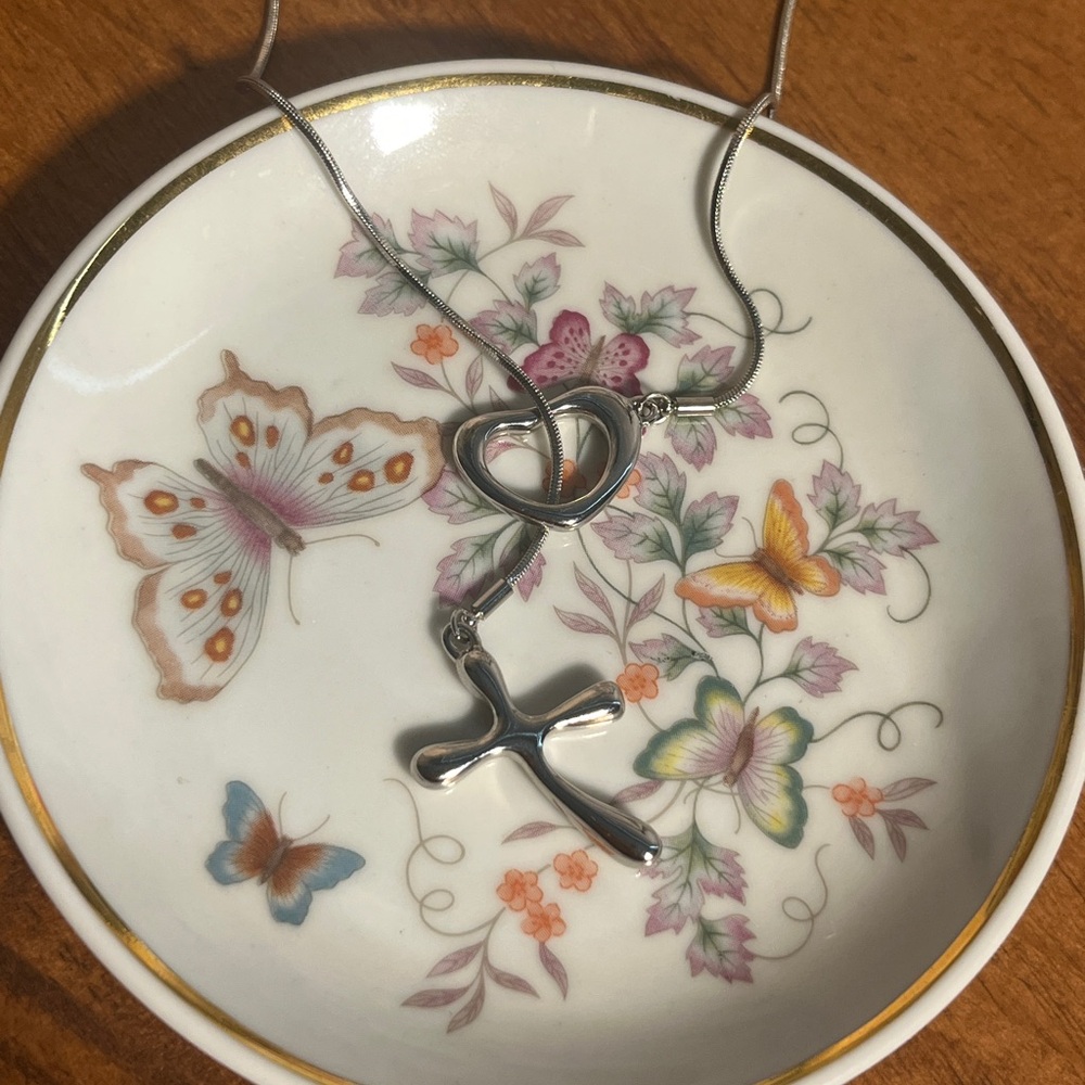 Vintage premier designs women’s cross and heart adjustable necklace - Picture 7 of 7